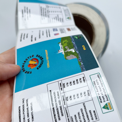 Etiquetas de impresión de encargo del paquete del pisón de las etiquetas engomadas autas-adhesivo de papel del sello