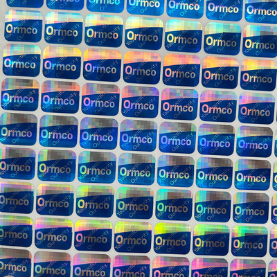 Efecto modificado para requisitos particulares del arco iris de Logo Circle Holographic Sticker Label