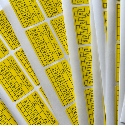 Etiqueta autoadhesiva cortada con tintas de impresión de encargo del vinilo del pisón de las etiquetas engomadas de papel sintéticas del sello