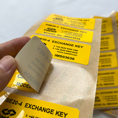 Etiqueta engomada cortada con tintas de papel sintética de impresión de encargo del vinilo de 3M Vinyl Label Sticker