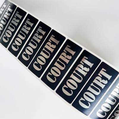Imprimiendo etiquetas engomadas adhesivas del sello del pisón, marca Logo Sticker Roll de encargo