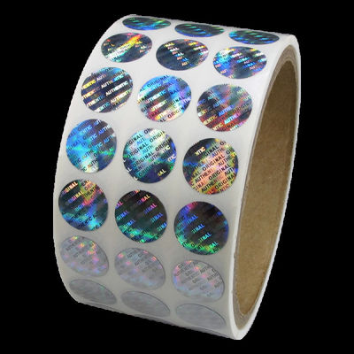2.as etiquetas engomadas de mudanza del holograma de la seguridad el rallar 3D de 2 * de los 3cm
