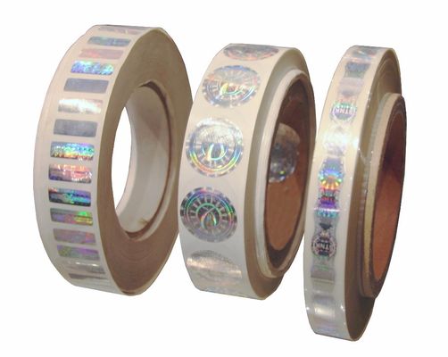 2.as etiquetas engomadas de mudanza del holograma de la seguridad el rallar 3D de 2 * de los 3cm