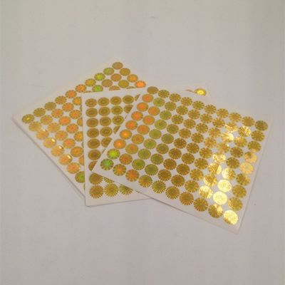 CMYK que imprime etiquetas engomadas del holograma de la seguridad