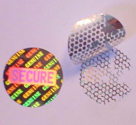 Etiquetas engomadas autas-adhesivo del holograma de la seguridad para el anuncio