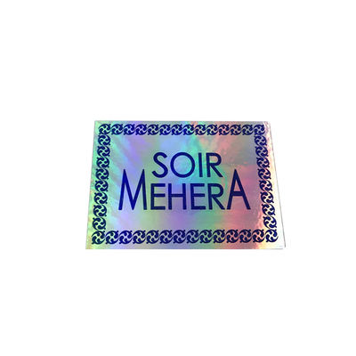 Hoja que imprime la etiqueta engomada segura auténtica del holograma de CMYK