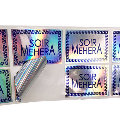 Hoja que imprime la etiqueta engomada segura auténtica del holograma de CMYK