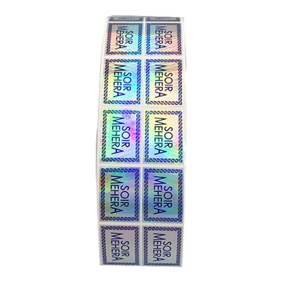 Hoja que imprime la etiqueta engomada segura auténtica del holograma de CMYK