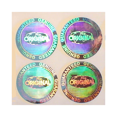 Etiquetas engomadas del holograma de la seguridad del color de ISO9001 2008 CMYK para el certificado