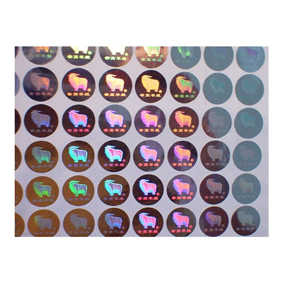 Etiquetas engomadas del holograma de la seguridad del color de ISO9001 2008 CMYK para el certificado