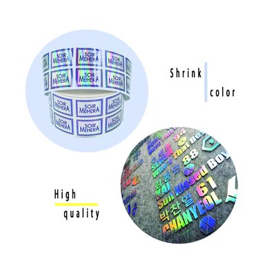 Etiquetas engomadas olográficas falsificadas antis de la seguridad del logotipo 3D del diseño