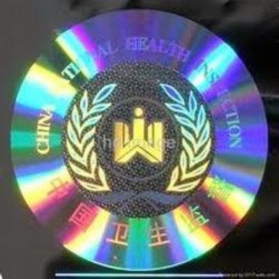 Etiquetas engomadas olográficas falsificadas antis de la seguridad del logotipo 3D del diseño