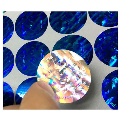 Oro falsificado anti y etiquetas engomadas de plata del holograma de la seguridad