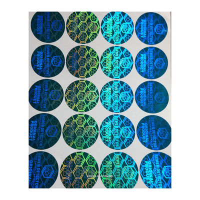etiquetas engomadas dinámicas auténticas del holograma de la seguridad del cambio 3D