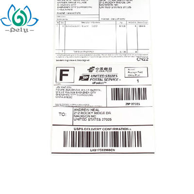 4X6 la pulgada 220PCS esconde las etiquetas termales, etiqueta de código de barras en blanco Rolls