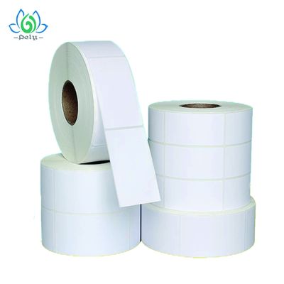 Altas etiquetas autoadhesivas en blanco adhesivas del disco de vinilo de la prenda impermeable, etiquetas en blanco del rollo