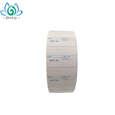 La prenda impermeable laminada brillante Linerless etiqueta sin el papel bajo