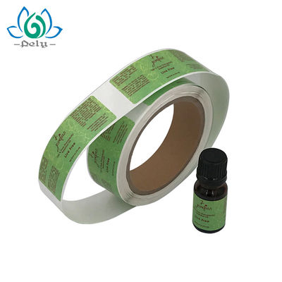 rollo de la etiqueta del vinilo del color de 3 de los x 7.5cm Amber Bottle CMYK