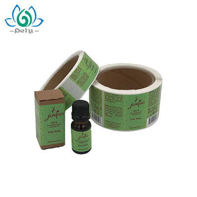 Tamaño impermeable Amber Bottle Adhesive Vinyl Stickers de base de 76m m