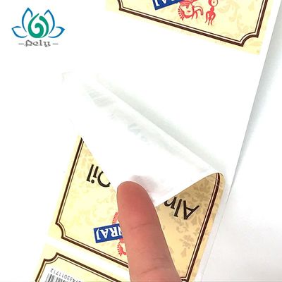 El envase de comida adhesivo impermeable etiqueta la comida ULTRAVIOLETA las etiquetas engomadas seguras