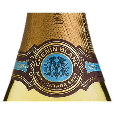 Etiquetas adhesivas impermeables del cuello de la botella de cerveza del holograma de la etiqueta autoadhesiva del cuello de la botella de vino del vinilo