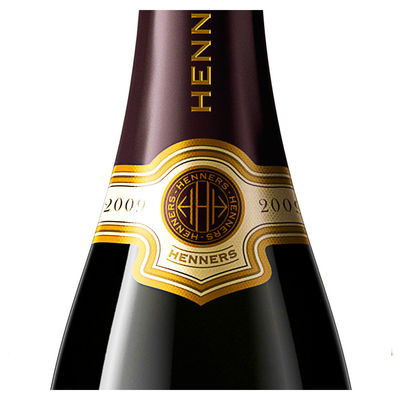 Etiquetas adhesivas impermeables del cuello de la botella de cerveza del holograma de la etiqueta autoadhesiva del cuello de la botella de vino del vinilo