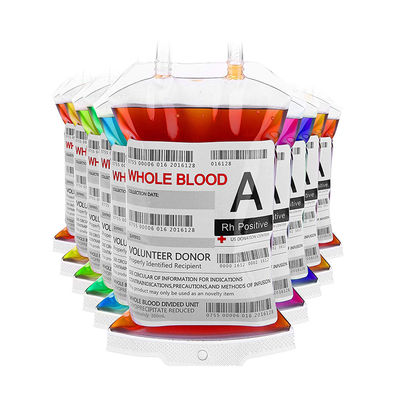 Etiqueta engomada de impresión ULTRAVIOLETA del bolso de la sangre del rectángulo para los hospitales