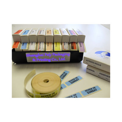 Etiquetas de advertencia de la medicación del color de BOPP CMYK, etiquetas de advertencia en los medicamentos de venta con receta