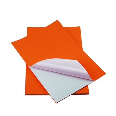 Papel adhesivo de la etiqueta engomada del vinilo del tamaño de la letra del papel de la etiqueta engomada de la pulpa de madera del premio el 100% del color A4 alto