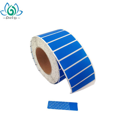 Servicio del ODM etiquetas evidentes de la seguridad del pisón del color de 8,5 de los x 2.2cm Pantone