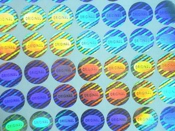 La falsificación anti glosa etiquetas engomadas auténticas del holograma de la laminación