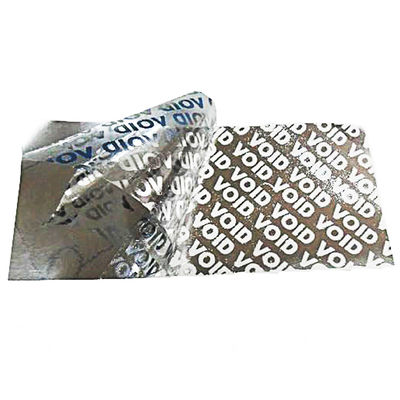 Modifique las etiquetas de la seguridad para requisitos particulares de Logo Die Cut Tamper Evident