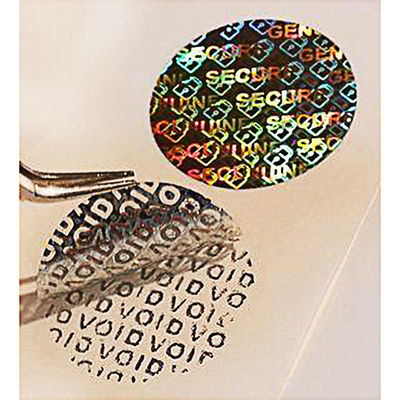 Modifique las etiquetas de la seguridad para requisitos particulares de Logo Die Cut Tamper Evident