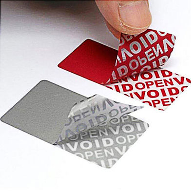 Modifique las etiquetas de la seguridad para requisitos particulares de Logo Die Cut Tamper Evident