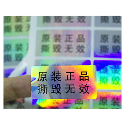 Etiquetas evidentes de la seguridad de la falsificación CMYK del pisón anti del color