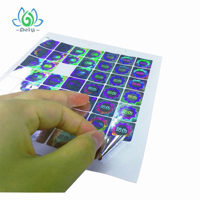 Etiquetas de código de barras inalterables de plata de Anticounterfeiting Goil 3D