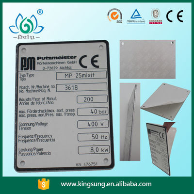 Etiquetas engomadas de empaquetado autas-adhesivo de aluminio de las etiquetas del metal que empaquetan etiquetas engomadas del sello