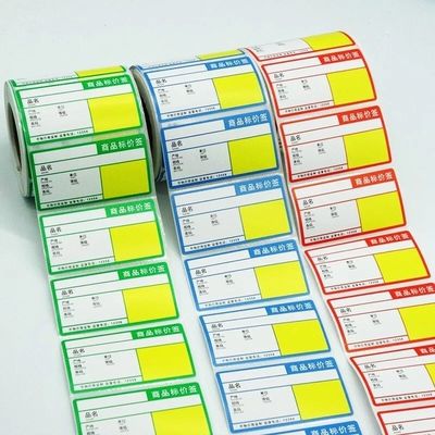 Etiquetas flexográficas del estante de la etiqueta de estante del supermercado de CMYK para los colmados