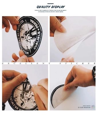 28 etiqueta engomada de la transferencia de calor del color del micrófono CMYK con serial