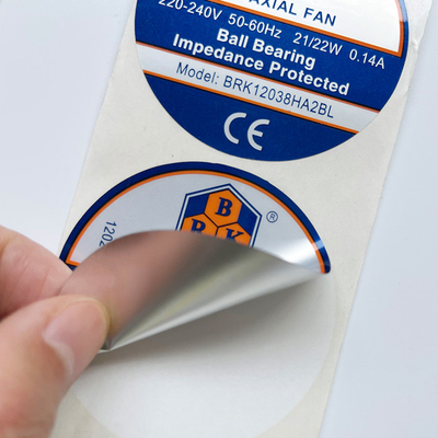 rollo auto-adhesivo brillante cortado con tintas 40m m impermeable del papel de la etiqueta engomada de las etiquetas engomadas de 60m m