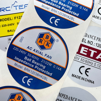 rollo auto-adhesivo brillante cortado con tintas 40m m impermeable del papel de la etiqueta engomada de las etiquetas engomadas de 60m m