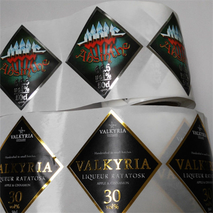 Diseño de marca en etiqueta auta-adhesivo del vino del rotulador de la botella de la bebida del rollo/de la hoja