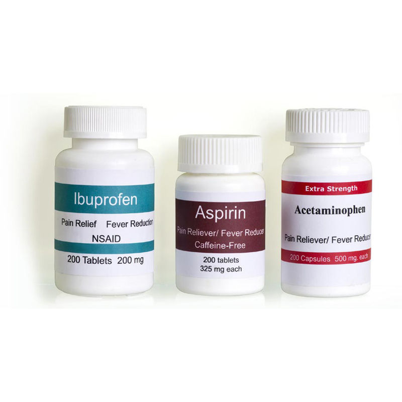 Etiquetas de advertencia impermeables de la medicación del color de Pantone, etiqueta de advertencia de Aspirin